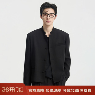 伯爵卓尔新中式国风小立领夹克外套男26年春季宽松垫肩款唐装上衣