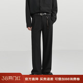 男26春夏季 裤 伯爵卓尔宽松直筒西装 通勤休闲百搭长裤 垂顺抗皱