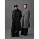 冬季 全羊毛 垫肩长款 伯爵卓尔双面呢大衣男士 外套 石墨烯鹅绒内胆