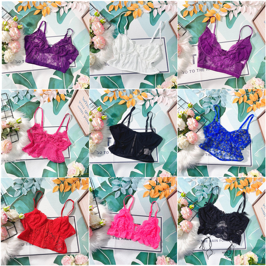 Y253 新品尾单女生杂款杂色性感吊带背心内衣文胸小众透视内搭