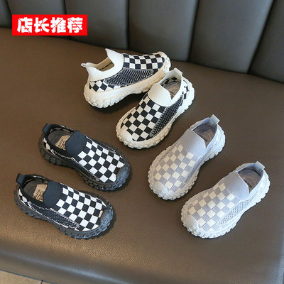 儿童幼儿园室内鞋一脚蹬网鞋