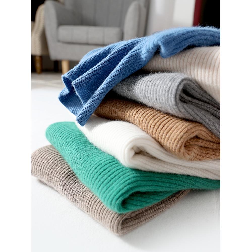 秋冬新款高翻领毛衣女修紧身短款套头打底长袖内搭显瘦洋气针织衫