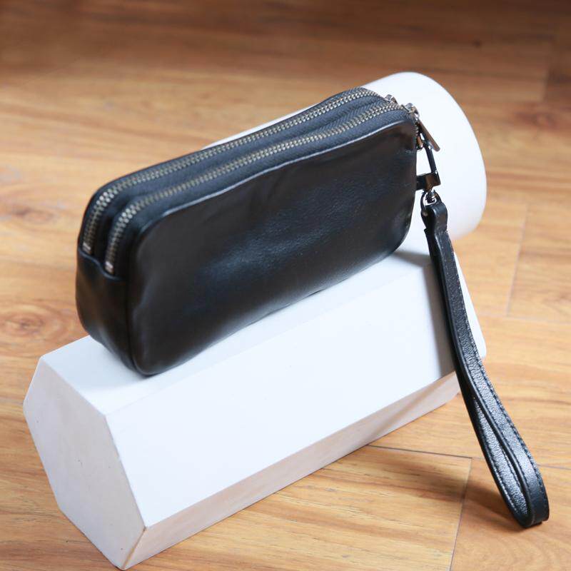 深山九处原创手工真皮钱包手拎手拿包头层牛皮手机包男女情侣款