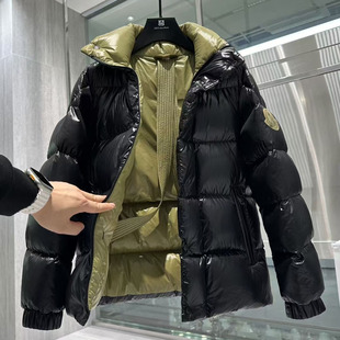 JHL蒙家男女同款 绿胖鹅绒服25冬90白鹅绒轻暖零下二十度亮面外套