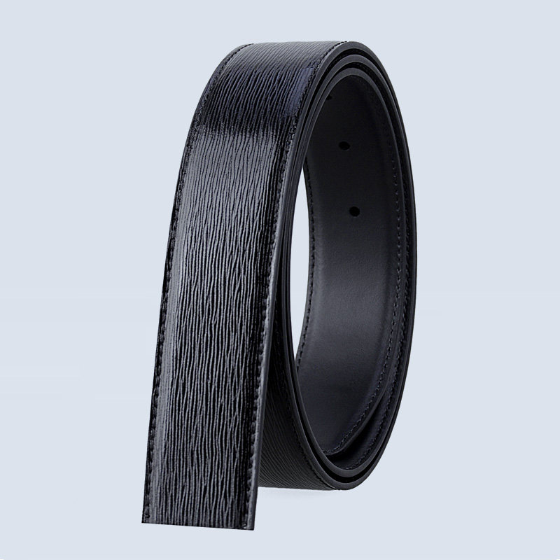 无头单皮带男不带头真皮打孔纯牛皮裤带不带扣3.0无扣裸腰带3.4cm