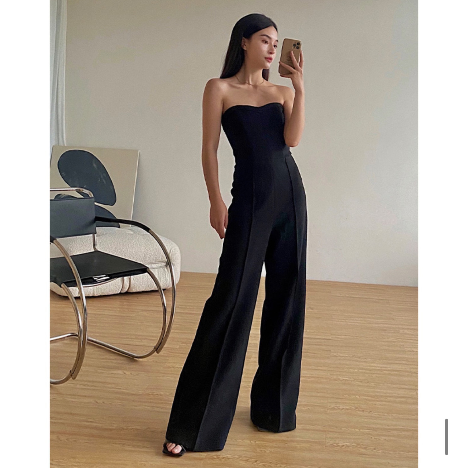 SUSAN四季款裹胸连体裤瑞典CG阔腿charlotta gandolfo