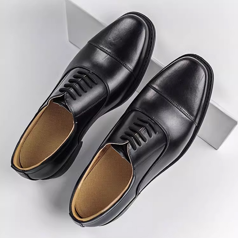 际华三接头士官皮鞋真皮黑通勤鞋