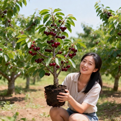 车厘子树苗正宗樱桃树苗矮化特大嫁接果树庭院名贵南北方种植盆栽