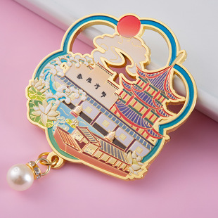 【南京】南京文创冰箱贴磁贴旅游纪念品栖霞山牛首山夫子庙金属