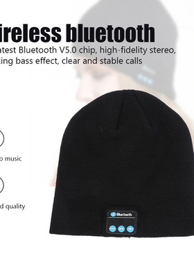 Wireless Bluetooth Headphones Beanie Hat Winter Sport Music
