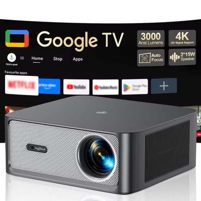 Official Licensed Google Android TV ATV Projector 4K Video WIFI TD98Pro Home Theater Projector