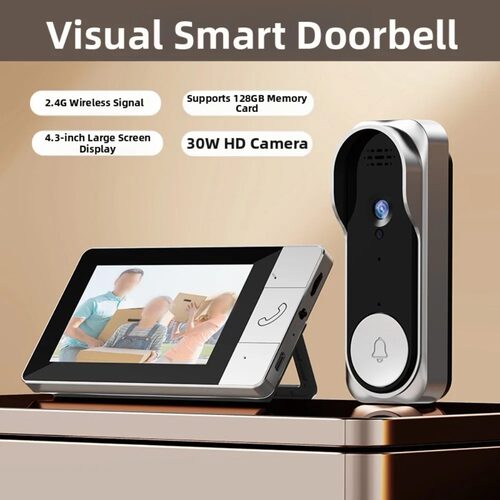 4.3 Inch Screen Wireless Doorbell Camera  Video Doorphone