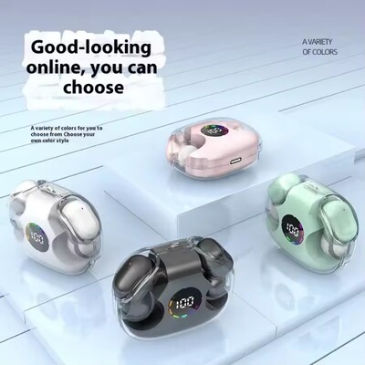 Transparent Noise Cancelling True Wireless Bluetooth Earbuds