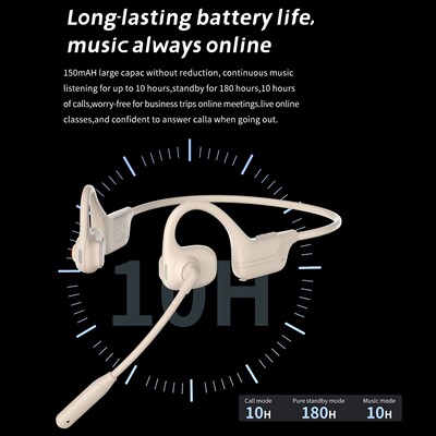 Bone Conduction Headphone Wireless Bluetooth 5.3 Headset