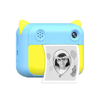 Cute Kids Instant Print Camera 1080P Digital Video Camera 12