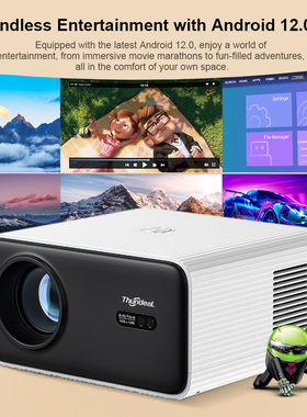 TD85SE 2K 4K 1080P Video Projector Android Auto Focus Home Theater 3D LED Portable Beam Projector