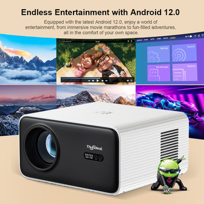 TD85SE 2K 4K 1080P Video Projector Android Auto Focus Home Theater 3D LED Portable Beam Projector