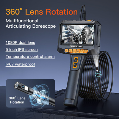 8mm 360° Industrial Piping Endoscope Car Camera Rotation