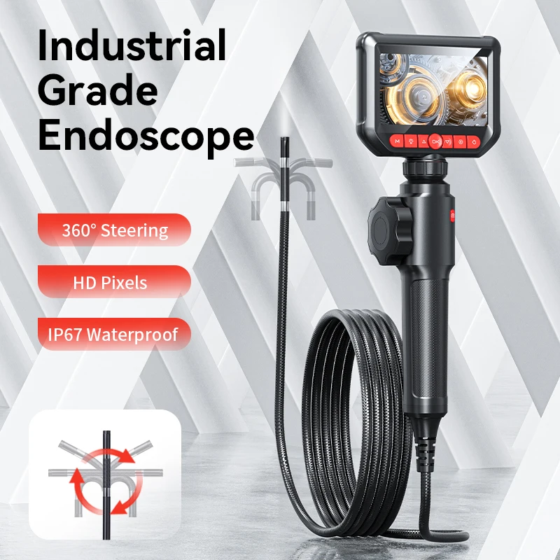 Bi-Directional Borescope 8.0mm Camera for Automotive Repair