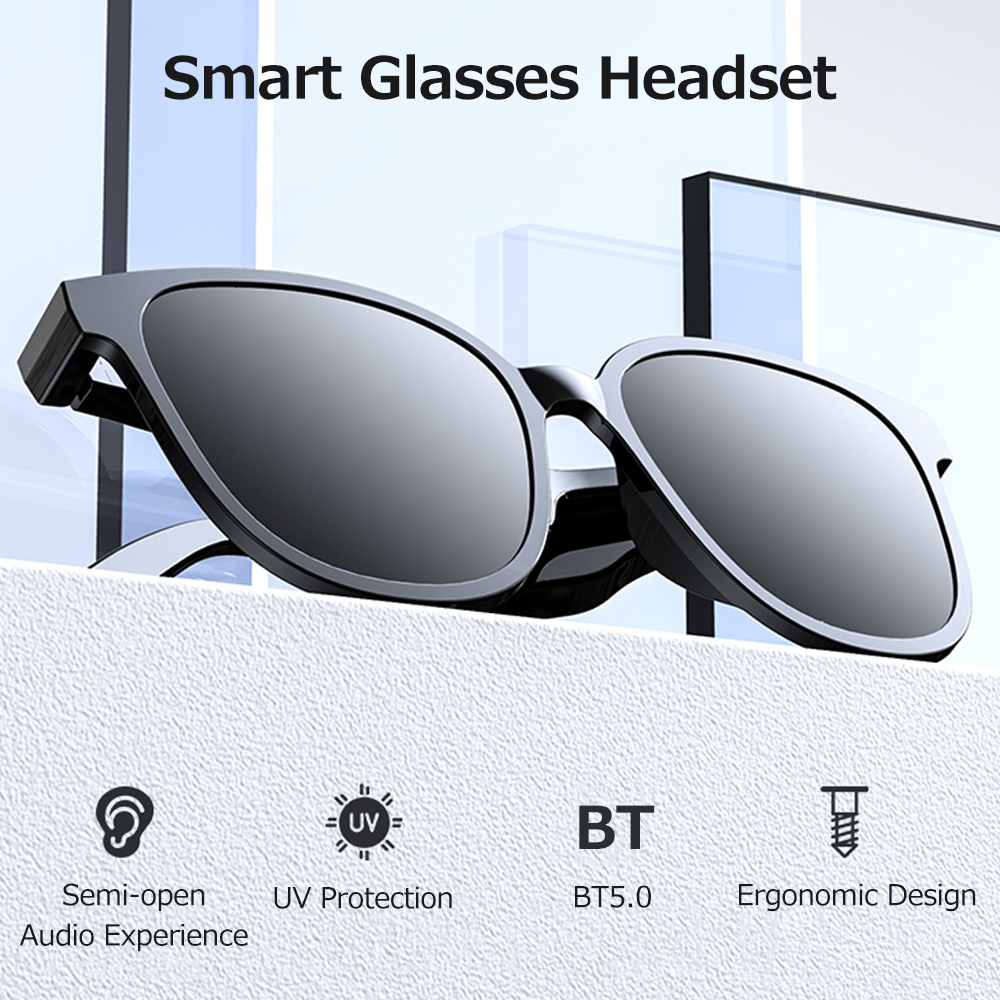 Smart Wireless BT5.0 Headset Music Glasses Outdoor Cycling S