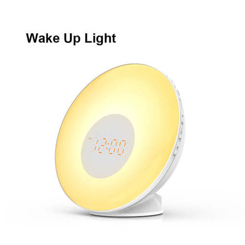 Tuya WiFi Wake Up Light Sunrise Alarm Clock with 7Color Sunr