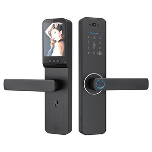 a Digital Fingerprint Tuya Smart Door Lock With Camera