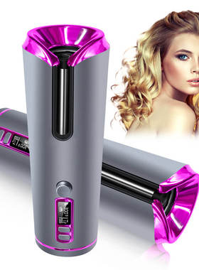LCD Hair Curler Cordless Automatic Rotating Hair Curler Curl