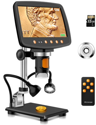 7'' Digital Microscope 1500X Magnification 12MP Magnifier US