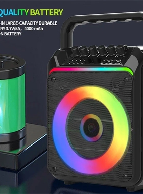 LED Karaoke Microphones  BT USB AUX TF Bluetooth Speaker