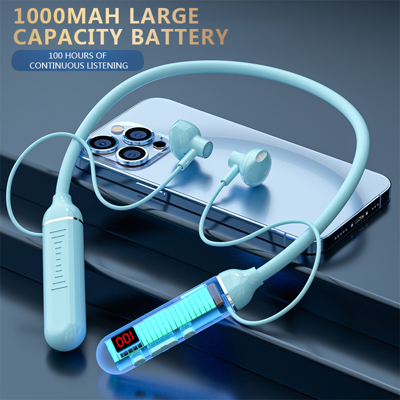 1000mAh Battery Wireless Headphones Bluetooth Earphones Spor