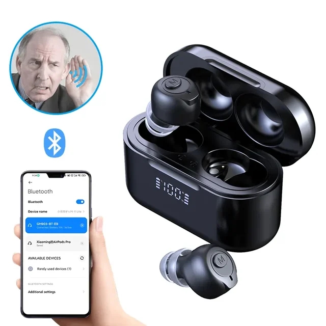 Bluetooth Intelligent Noise Reduction Hearing Aid Audio Ampl