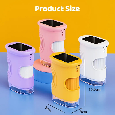 Handheld Pocket Microscope for Kids 2 Inch  1000x Microscope