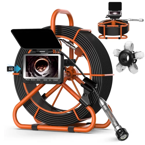 4.3inch Screen Pipe Inspection Camera DVR  Sewer Camera 20M