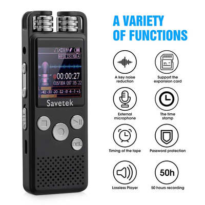 Professional Voice Activated Digital Voice Audio Recorder 8G