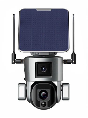 4K 8MP 4G/Wi -Fi Беспроводная солнечная камера Двойная линза 10x оптический Z