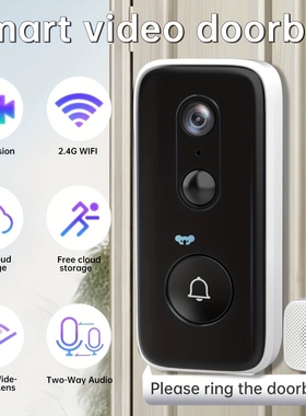 2K WiFi Doorbell With Camera Smart Home WiFi Video Doorbell