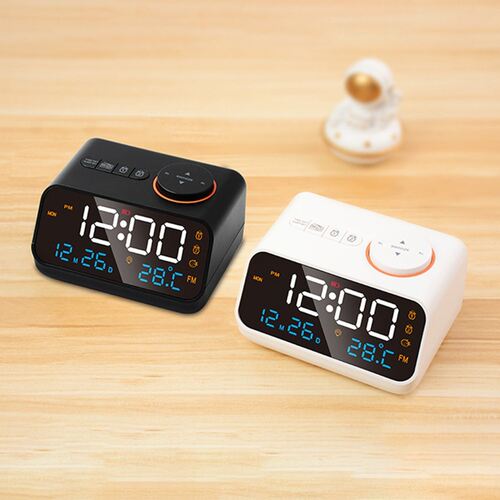Digital Alarm Clock  Large LED Display FM Radio Sleep Timer