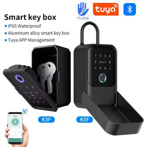 Tuya Smart lock  Outdoor Waterproof Key Safe Box Fingerprint