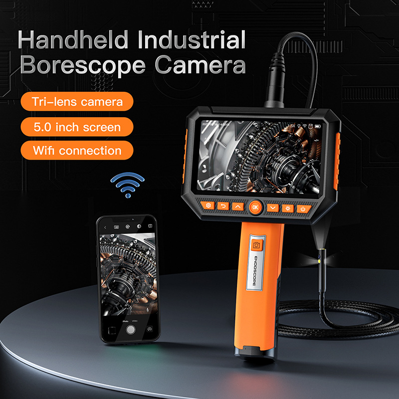 5.5mm Pipe Borescope industrial Inspection Endoscope Camera