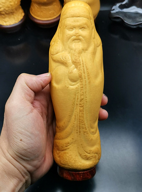 丰一阁精品套模福星佛像花模葫芦摆件红樱木封底匏器收藏级天然