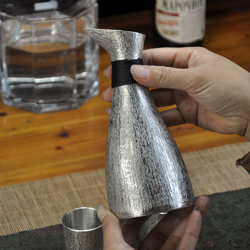 朱斌匠人非遗手作纯锡999升龙纯锡醒酒器酒壶锡器酒具温酒器280ml