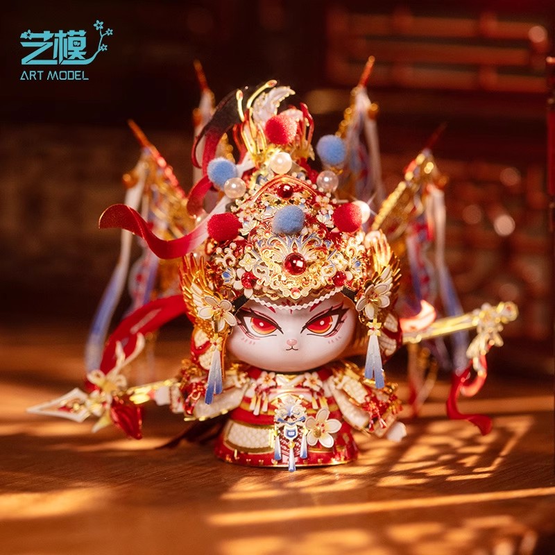 艺模喵之城芈月花木兰3D拼图模型