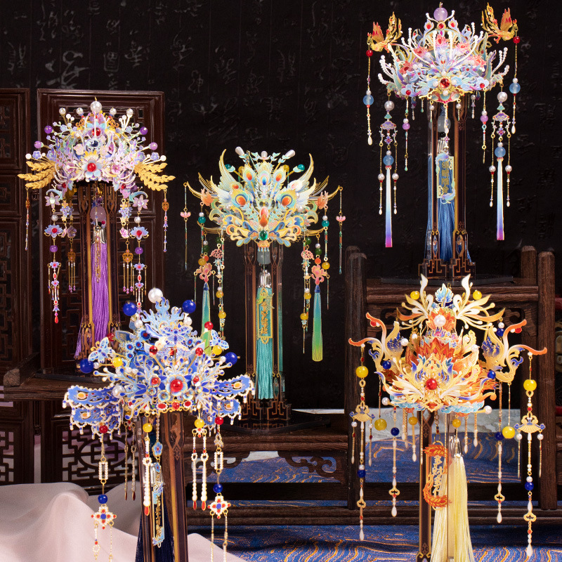 艺模凤冠立体金属拼装模型送女生