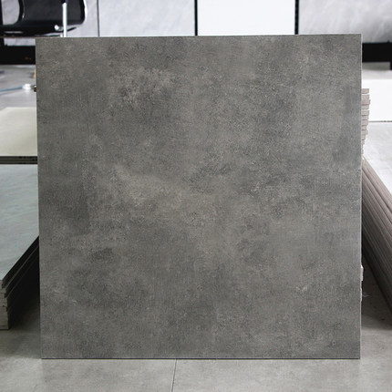 灰色微水泥瓷砖600X600哑光防滑地板砖800X800客厅地砖工程仿古砖