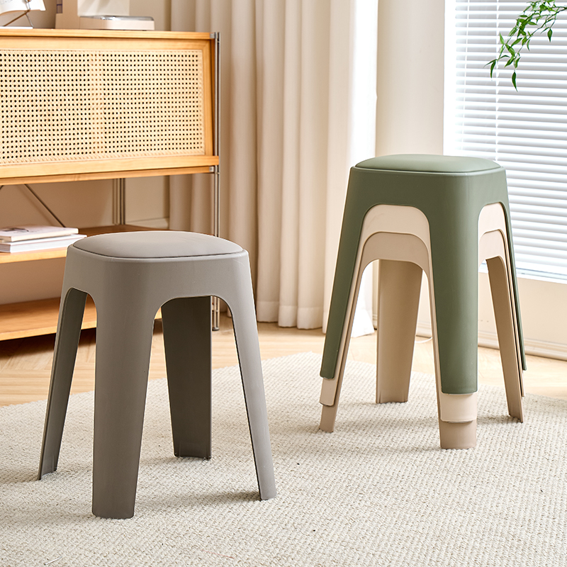 塑料凳子软包加厚家用客厅简约
