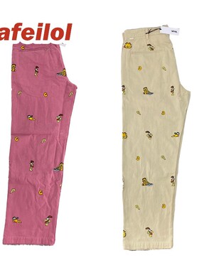 现货 Palace 21FW GARFIELD WORK PANT 加菲猫联名 牛仔裤