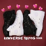 Converse Converse 1970s giày nữ lấp lánh cao để giúp giày vải đen trắng đính sequin 162472C - Plimsolls giày the thao năm 2021