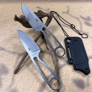 不锈钢一体成型小刀锋利便携刀鞘高硬度水果刀口袋刀野营EDC刀具