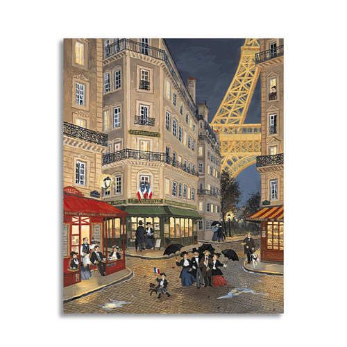 【一口价】巴黎铁塔欧美Fabienne Delacroix装饰画挂画复刻版画芯