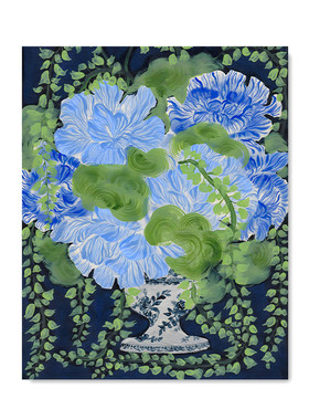 【大尺寸】复刻版画花卉植物风景装饰画挂画【原生油画布画芯】